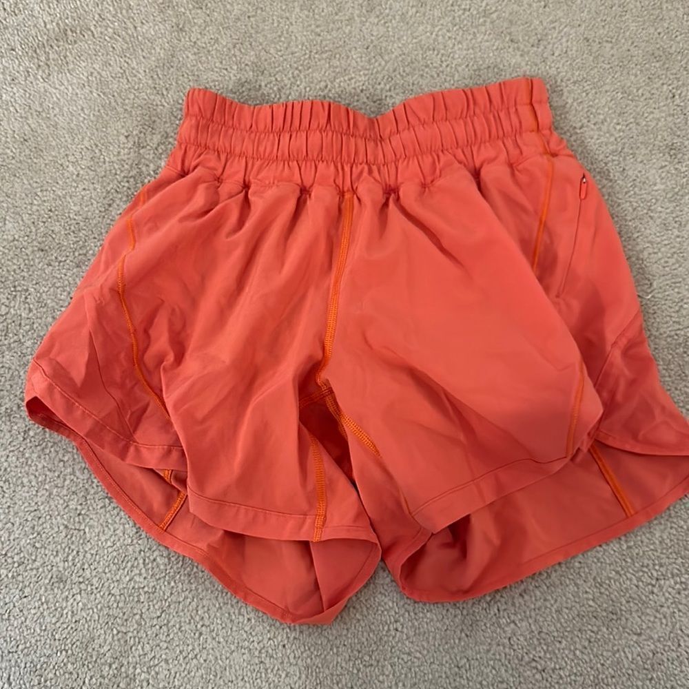 Lululemon Orange Short New 4.